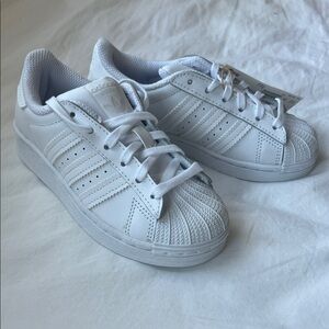 NWT Adidas All-White Superstar Sneakers